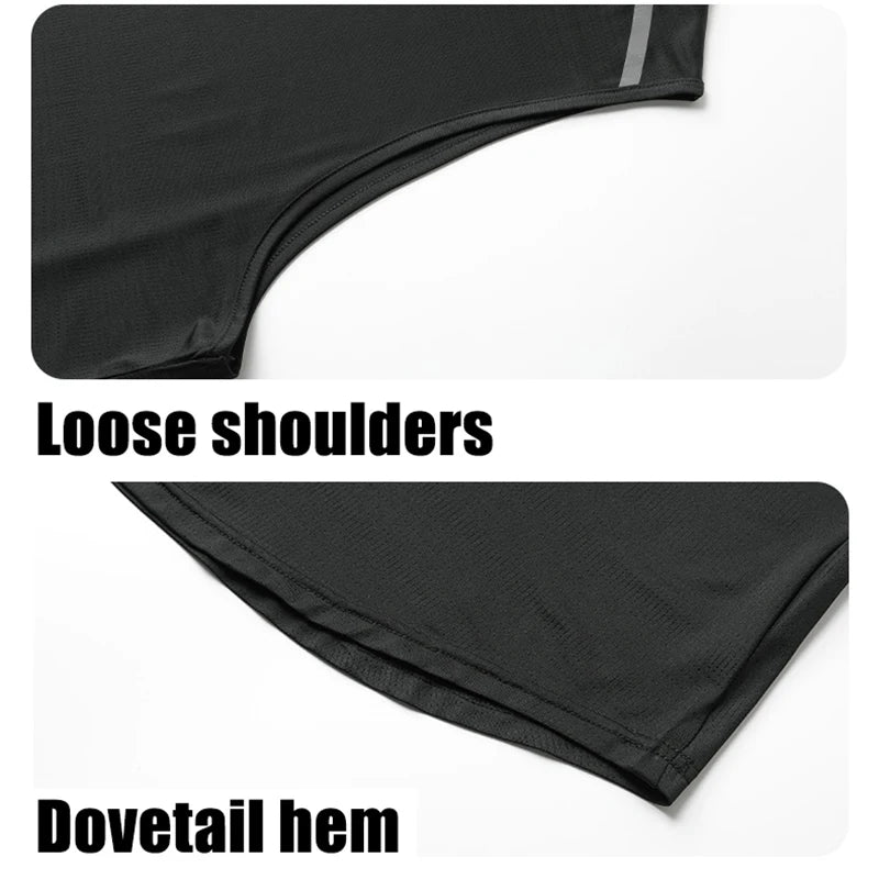 Mens Quick-Dry Running Vest - Breathable Sleeveless Gym Tank Top - ZOOMNSTORE