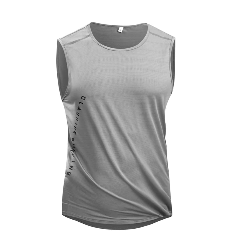Mens Quick-Dry Running Vest - Breathable Sleeveless Gym Tank Top - ZOOMNSTORE