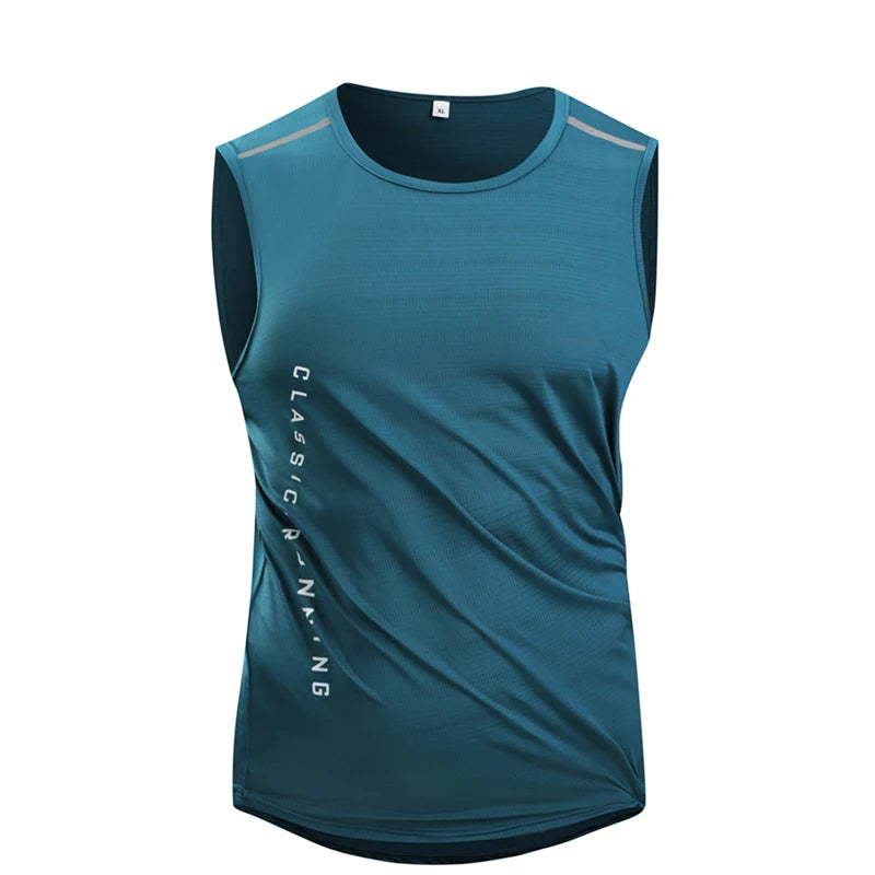 Mens Quick-Dry Running Vest - Breathable Sleeveless Gym Tank Top - ZOOMNSTORE