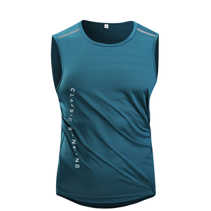 Mens Quick-Dry Running Vest - Breathable Sleeveless Gym Tank Top - ZOOMNSTORE