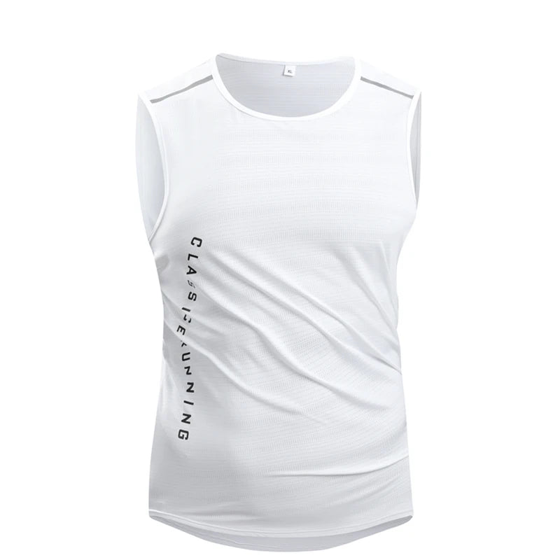 Mens Quick-Dry Running Vest - Breathable Sleeveless Gym Tank Top - ZOOMNSTORE