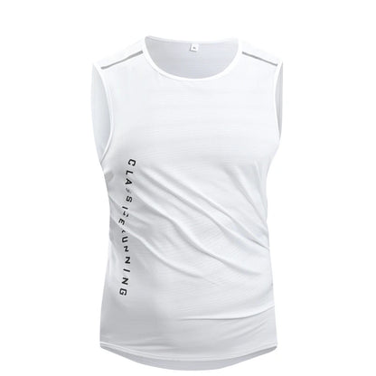 Mens Quick-Dry Running Vest - Breathable Sleeveless Gym Tank Top - ZOOMNSTORE