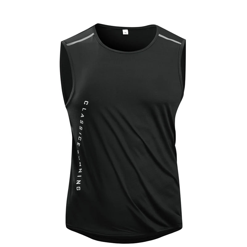 Mens Quick-Dry Running Vest - Breathable Sleeveless Gym Tank Top - ZOOMNSTORE