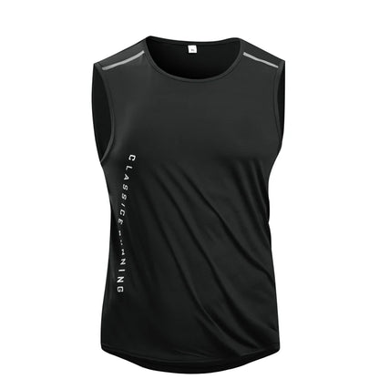 Mens Quick-Dry Running Vest - Breathable Sleeveless Gym Tank Top - ZOOMNSTORE