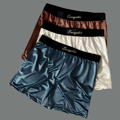 Men's Seamless Boxers - 3PCS Ice Silk Breathable Antibacterial Boxer Shorts Pack - ZOOMNSTORE