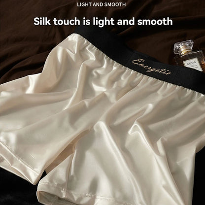Men's Seamless Boxers - 3PCS Ice Silk Breathable Antibacterial Boxer Shorts Pack - ZOOMNSTORE