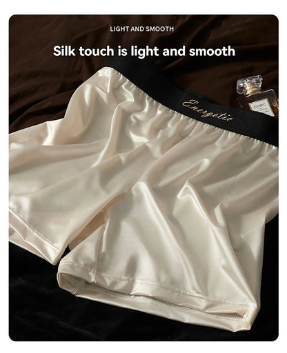 Men's Seamless Boxers - 3PCS Ice Silk Breathable Antibacterial Boxer Shorts Pack - ZOOMNSTORE