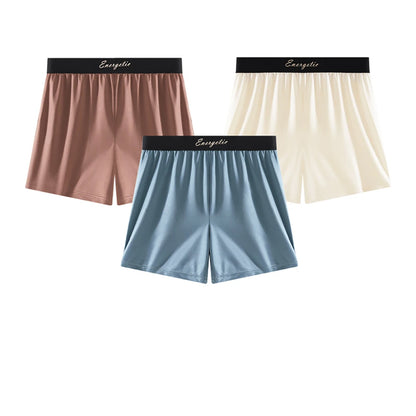 Men's Seamless Boxers - 3PCS Ice Silk Breathable Antibacterial Boxer Shorts Pack - ZOOMNSTORE
