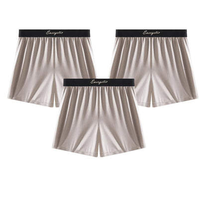 Men's Seamless Boxers - 3PCS Ice Silk Breathable Antibacterial Boxer Shorts Pack - ZOOMNSTORE