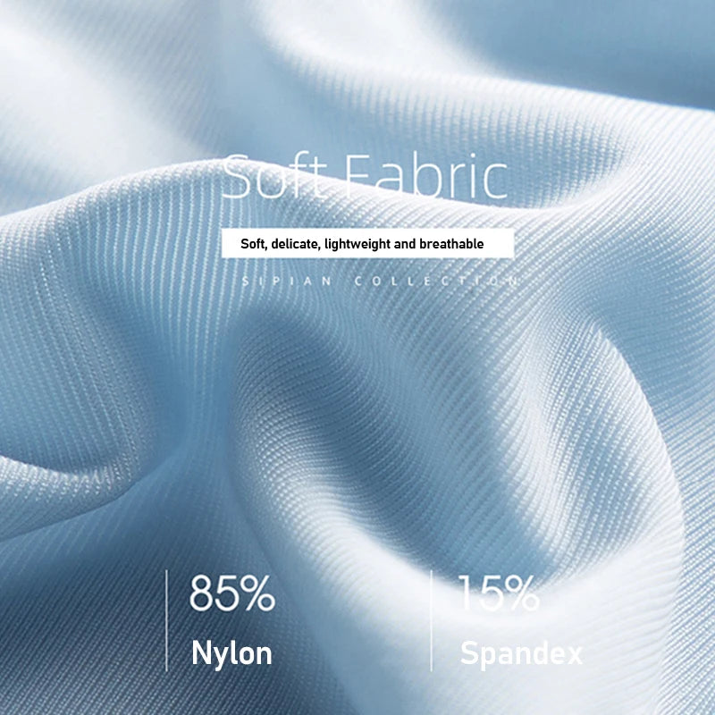 Mens Ice Silk Boxers - 10 Pcs Ultra-Thin Seamless Breathable Underwear - ZOOMNSTORE