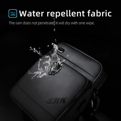 Men's Shoulder Bag Waterproof Crossbody USB Charging Large Travel Sling Pack - ZOOMNSTORE