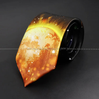 Mens Silk Tie - Creative Graffiti Animal Print Necktie for Business Weddings and Parties - ZOOMNSTORE