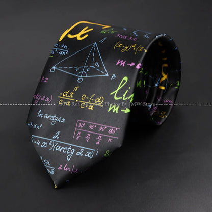 Mens Silk Tie - Creative Graffiti Animal Print Necktie for Business Weddings and Parties - ZOOMNSTORE