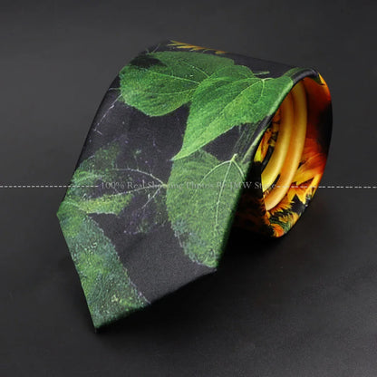 Mens Silk Tie - Creative Graffiti Animal Print Necktie for Business Weddings and Parties - ZOOMNSTORE