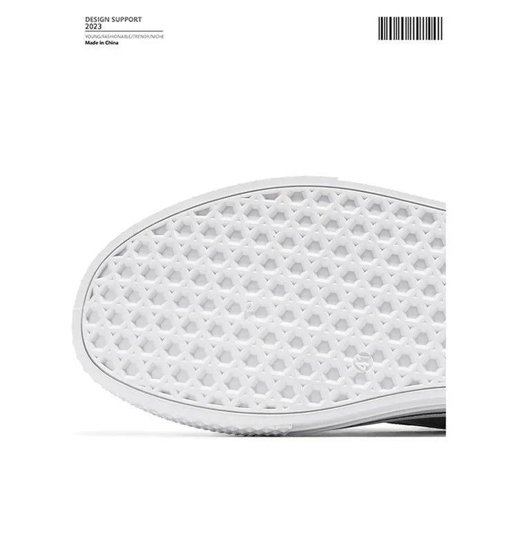 Mens Skate Shoes - Breathable Casual Canvas Sneakers Size 48 - ZOOMNSTORE