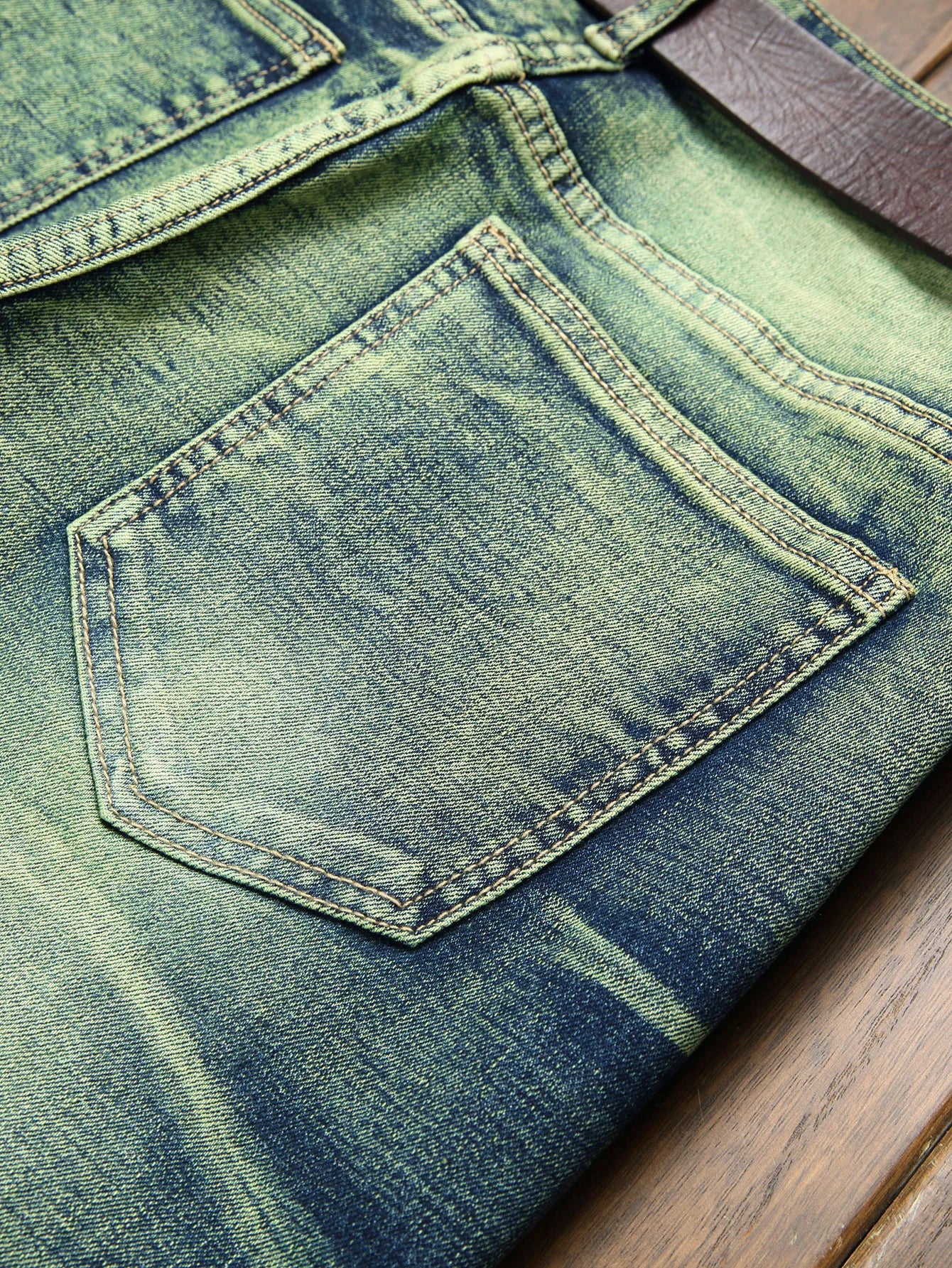 Men's Skinny Jeans Slim Fit Mid Waist Stretch Cotton Denim With Ripped Details - ZOOMNSTORE