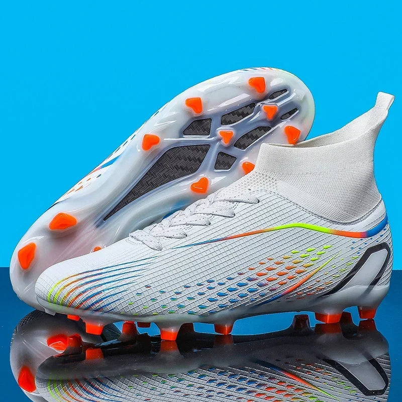 Men's Soccer Cleats High Ankle Turf Soccer Shoes | Professional Outdoor Sneakers 2024 - ZOOMNSTORE