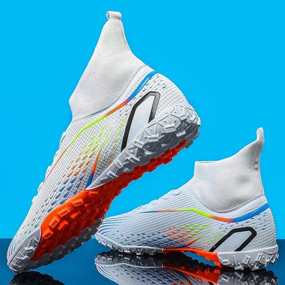 Men's Soccer Cleats High Ankle Turf Soccer Shoes | Professional Outdoor Sneakers 2024 - ZOOMNSTORE
