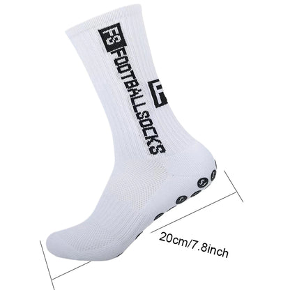 Men's Soccer Socks - 4 Pairs Non Slip Athletic Grip Cushion Pad Socks for Football & Basketball - ZOOMNSTORE