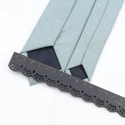 Mens Solid Color Skinny Tie - Casual Anti-Wrinkle Necktie for Wedding Gift Accessory in Pink Blue Grey - ZOOMNSTORE