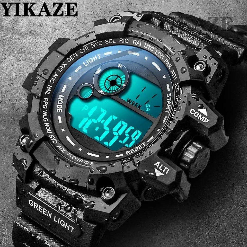 Men's Sport Watch – Waterproof Digital Wristwatch With Stopwatch Timer - ZOOMNSTORE