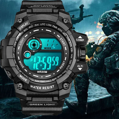 Men's Sport Watch – Waterproof Digital Wristwatch With Stopwatch Timer - ZOOMNSTORE