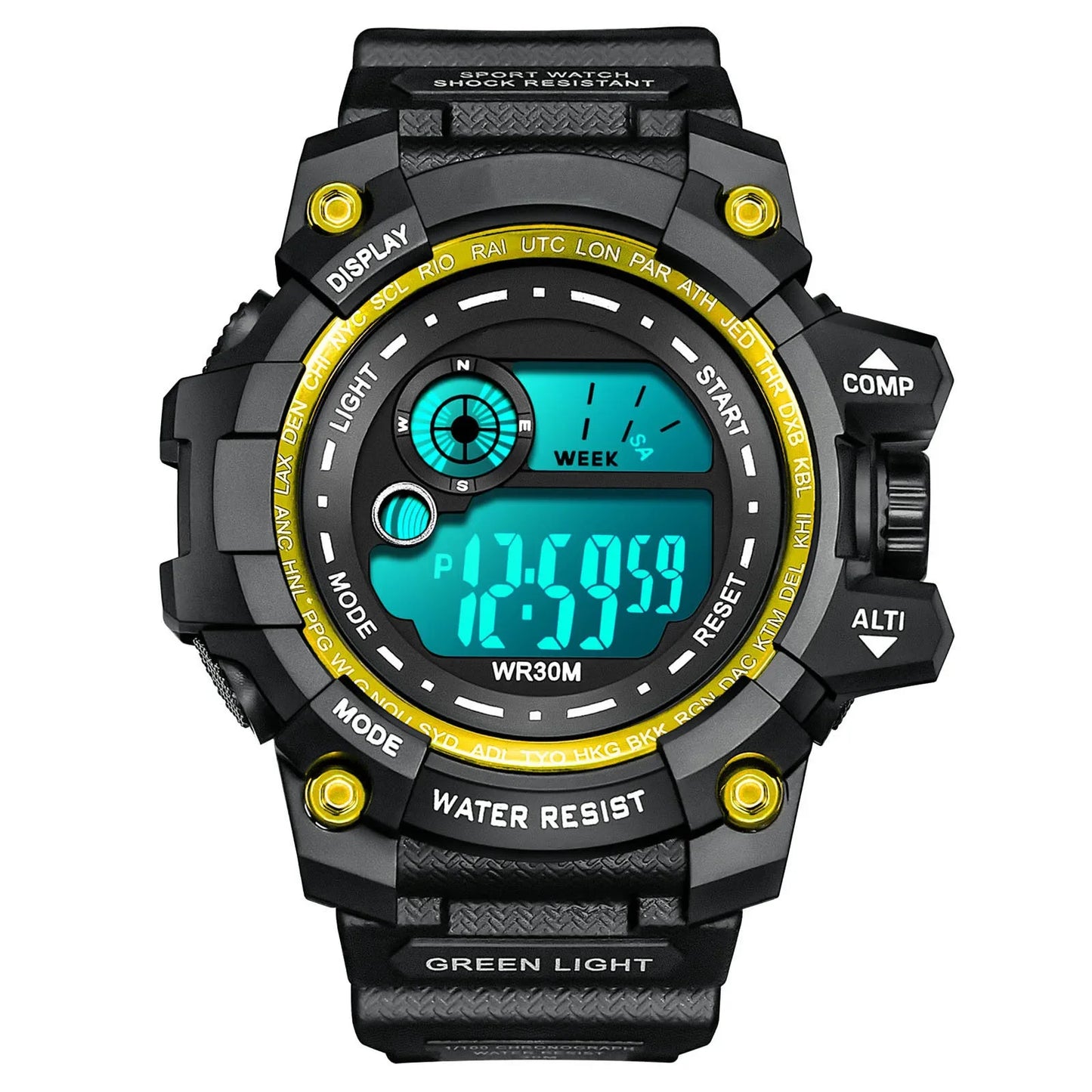 Men's Sport Watch – Waterproof Digital Wristwatch With Stopwatch Timer - ZOOMNSTORE