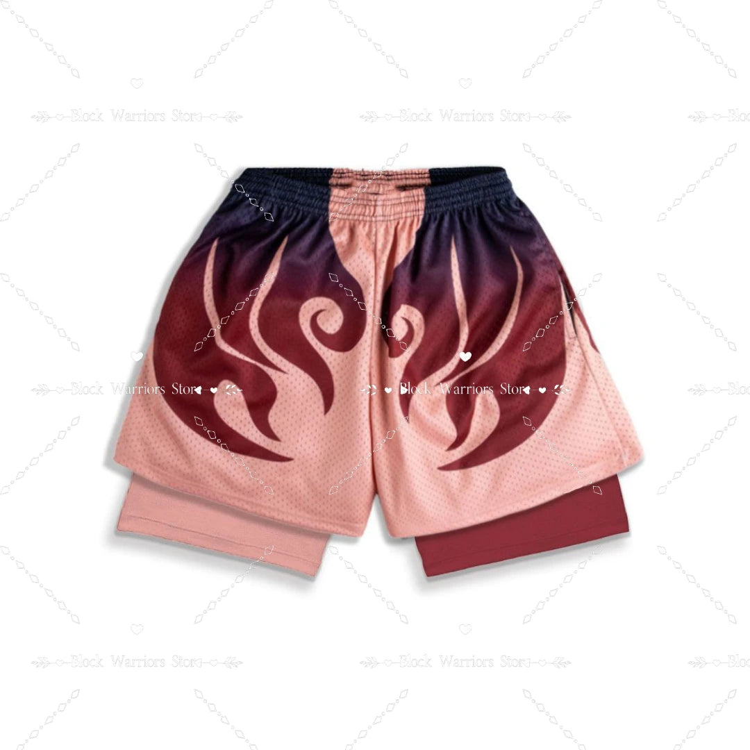 Mens 2-in-1 Sports Shorts - Quick-Drying Breathable Gym  Jogging Pants - ZOOMNSTORE