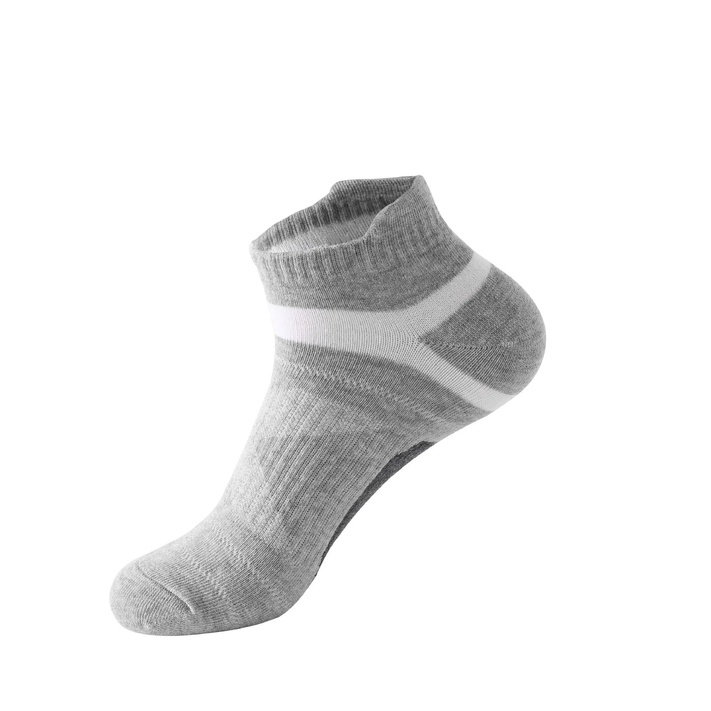 Men's Sports Socks | 5 Pairs Cotton Sweat Wicking Running & Basketball Training Socks - ZOOMNSTORE