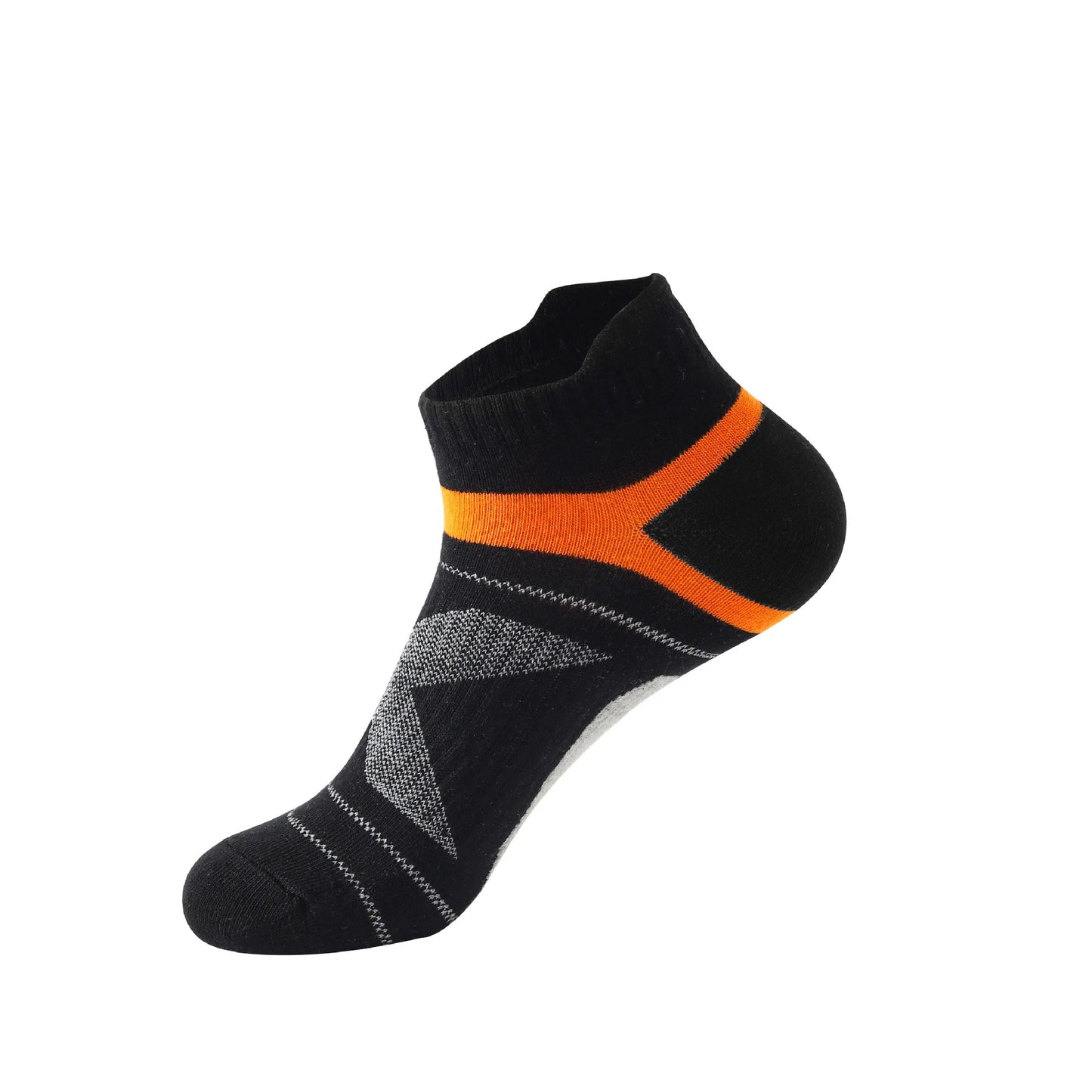 Men's Sports Socks | 5 Pairs Cotton Sweat Wicking Running & Basketball Training Socks - ZOOMNSTORE