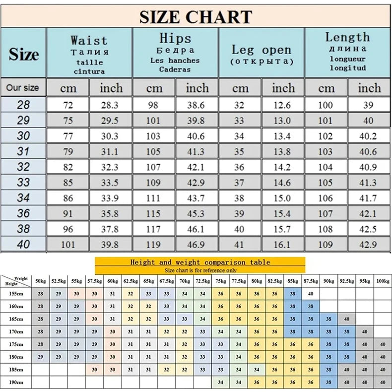 Mens Black Straight Denim Biker Jeans - Classic Business Casual Pants - ZOOMNSTORE