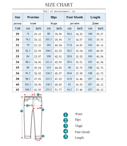 Mens Loose Straight Jeans - Comfortable Wide-Leg Business Casual Trousers - ZOOMNSTORE