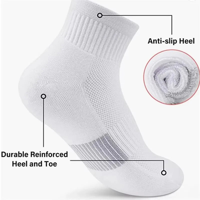 Men's Striped Socks - 6 Pairs Mid-Calf Business Style Vertical Striped Breathable Socks - ZOOMNSTORE