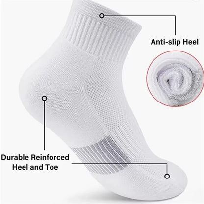 Men's Striped Socks - 6 Pairs Mid-Calf Business Style Vertical Striped Breathable Socks - ZOOMNSTORE
