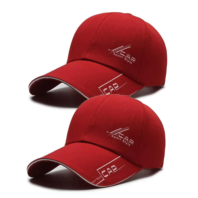 Mens Summer Long Brim Baseball Cap - Outdoor Fishing Hat - ZOOMNSTORE