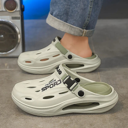 Men's Summer Clogs - Non Slip Sandals With Buckle Strap | Wear Resistant EVA Sole - ZOOMNSTORE