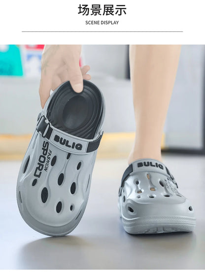 Men's Summer Clogs - Non Slip Sandals With Buckle Strap | Wear Resistant EVA Sole - ZOOMNSTORE