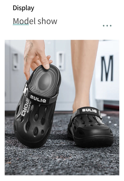 Men's Summer Clogs - Non Slip Sandals With Buckle Strap | Wear Resistant EVA Sole - ZOOMNSTORE
