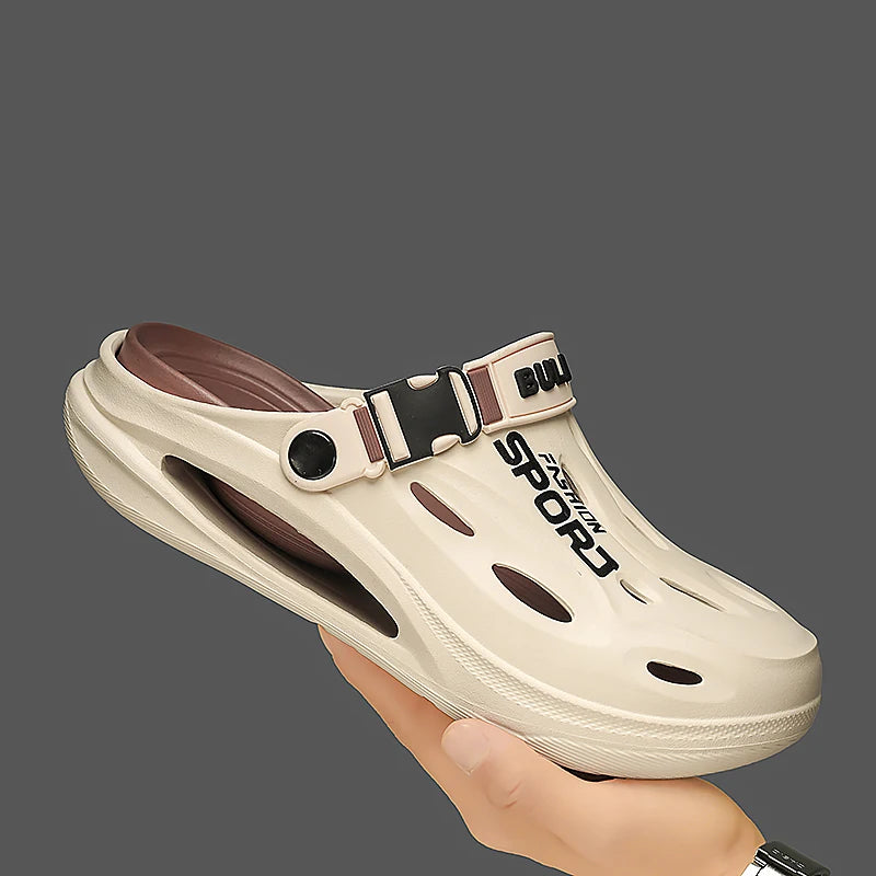 Men's Summer Clogs - Non Slip Sandals With Buckle Strap | Wear Resistant EVA Sole - ZOOMNSTORE