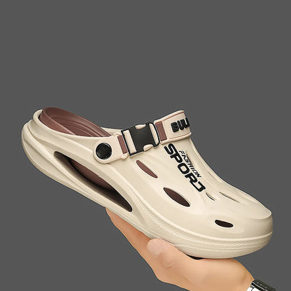 Men's Summer Clogs - Non Slip Sandals With Buckle Strap | Wear Resistant EVA Sole - ZOOMNSTORE