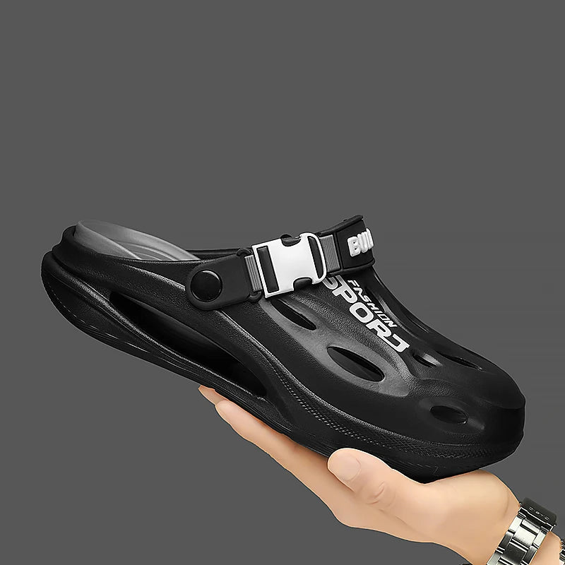 Men's Summer Clogs - Non Slip Sandals With Buckle Strap | Wear Resistant EVA Sole - ZOOMNSTORE