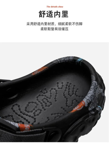 Men's Summer Clogs | Plus Size EVA Sandals - Lightweight Flat Platform Slides - ZOOMNSTORE