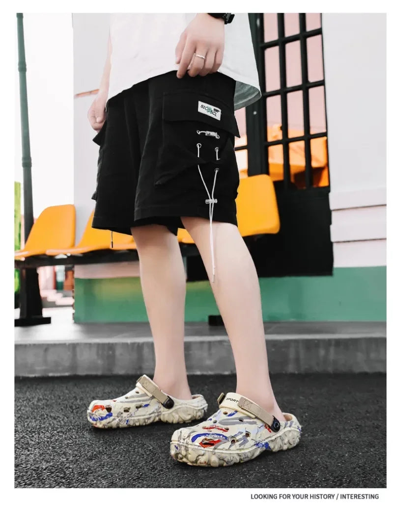 Men's Summer Clogs | Plus Size EVA Sandals - Lightweight Flat Platform Slides - ZOOMNSTORE