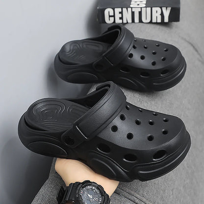 Mens Non-Slip Thick-Soled Sandals - Breathable Casual Beach Slippers - ZOOMNSTORE