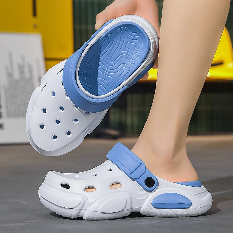 Mens Non-Slip Thick-Soled Sandals - Breathable Casual Beach Slippers - ZOOMNSTORE