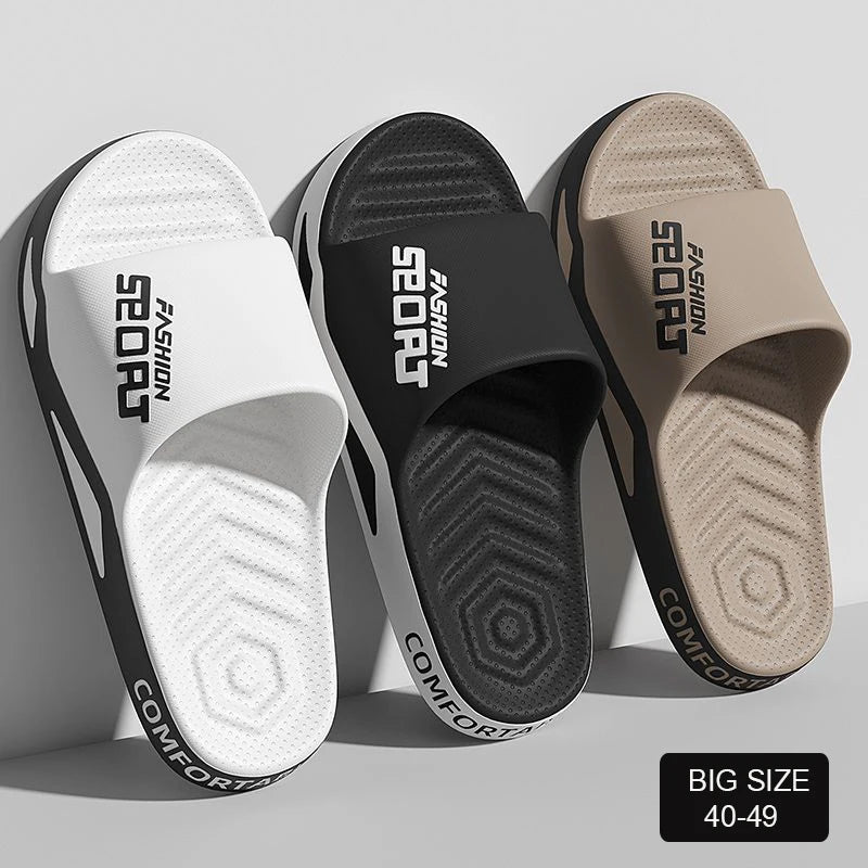 Mens Anti-Slip Summer Slippers - Soft Breathable PVC Slides for IndoorOutdoor Use - ZOOMNSTORE
