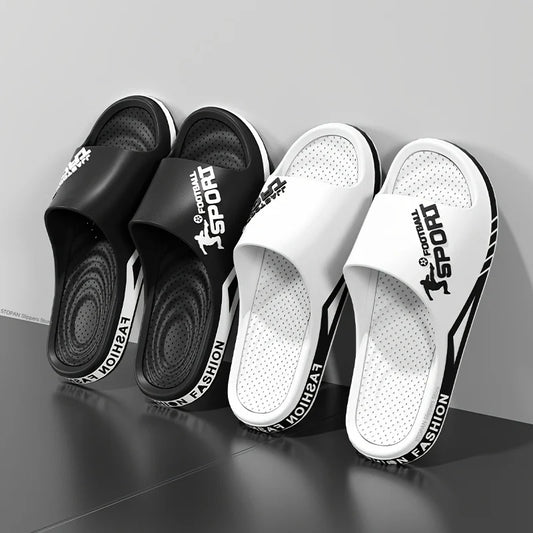 Mens PVC Summer Slippers - Soft Anti-Slip Outdoor Sandals - ZOOMNSTORE