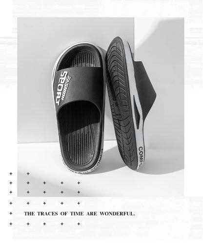 Mens PVC Summer Slippers - Soft Anti-Slip Outdoor Sandals - ZOOMNSTORE