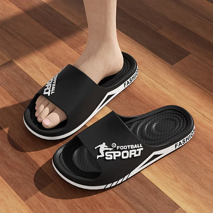 Mens PVC Summer Slippers - Soft Anti-Slip Outdoor Sandals - ZOOMNSTORE