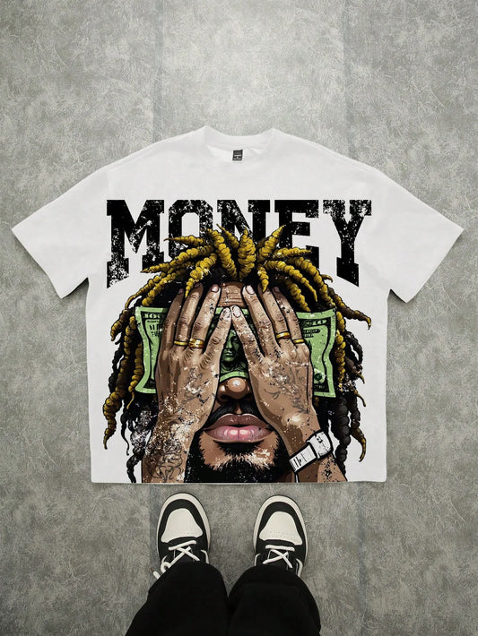 Men's Summer T-Shirt - Breathable Lightweight Polyester Tee With 3D Letter Print - ZOOMNSTORE